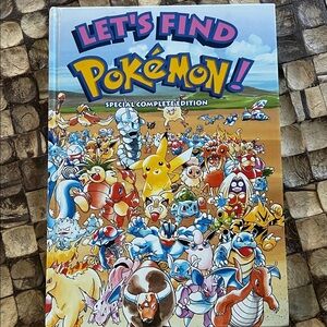 Pokemon Let's Find Pokémon Book - Blue, Yellow, Brown